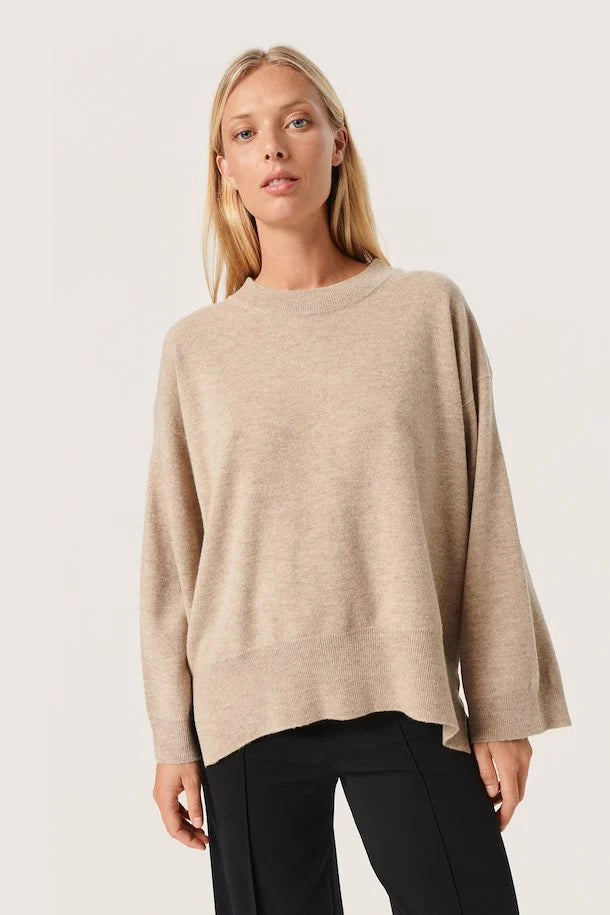 SOSKED IN LUXURY MOLINA CREW NECK PULLOVER