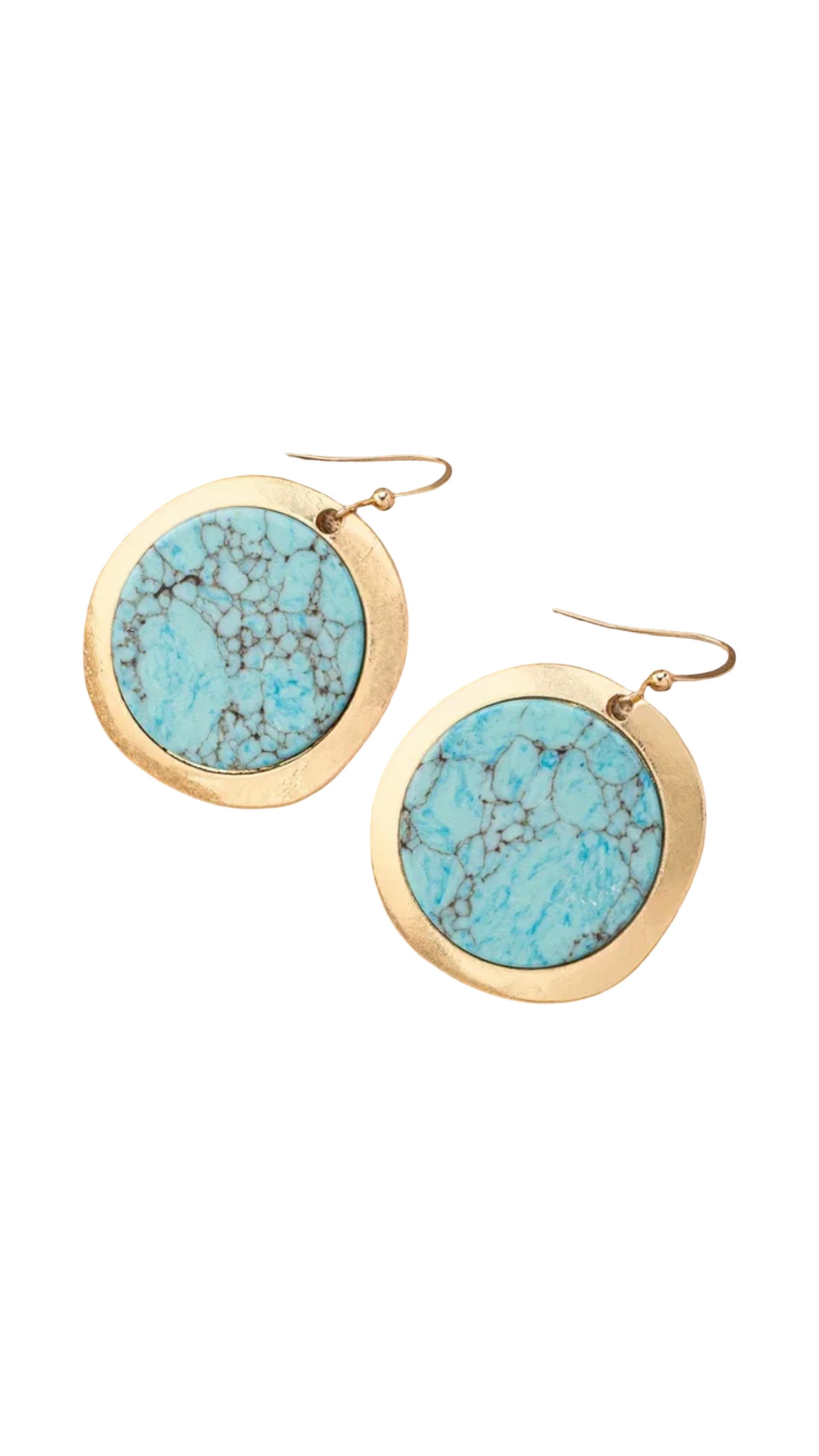 THE HANGAR JEWELLERY Marble effect earrings
